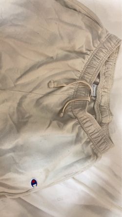 Beige champion sweatpants