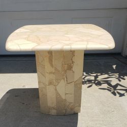 Vintage Marble Side Table 