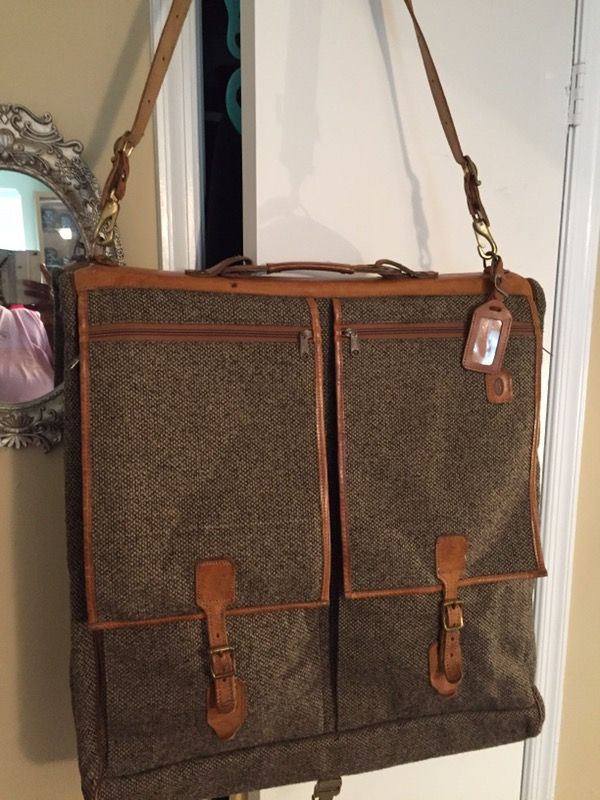 Hartmann Tweed & Leather Garment Bag