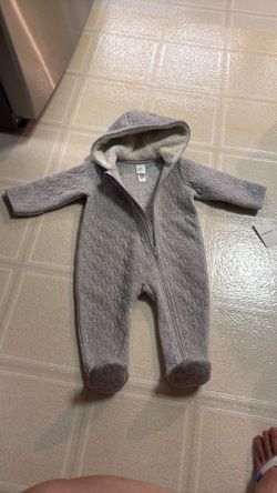 NORDSTROM brand 9M Winter footie hoodie