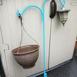 4 Foot Double Hanging Plant Holder / Garden Decor Holder / Plant Shepherds Hook