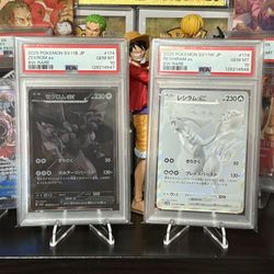 Zekrom And Reshiram BWR Japanese Black Bolt White Flare Sequential PSA 10’s