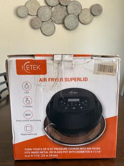 Air fryer superlid for instant pot instapot lid attachment for air frying