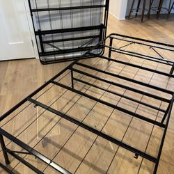 Two Twin Foldable Platform Bed Frames