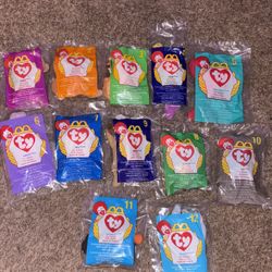 Set Of 1998 McDonald’s Ty Teenie Beanie Babies 