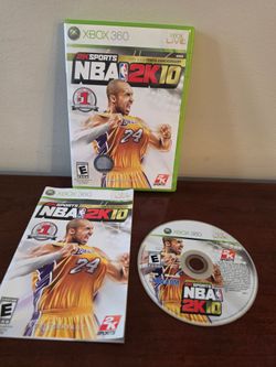 NBA 2k10 Xbox 360 With Manual