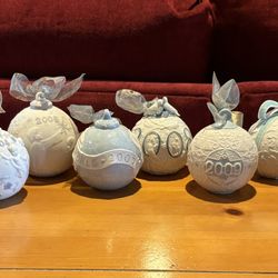 Lladro Vintage Dated Christmas Balls - 2000s