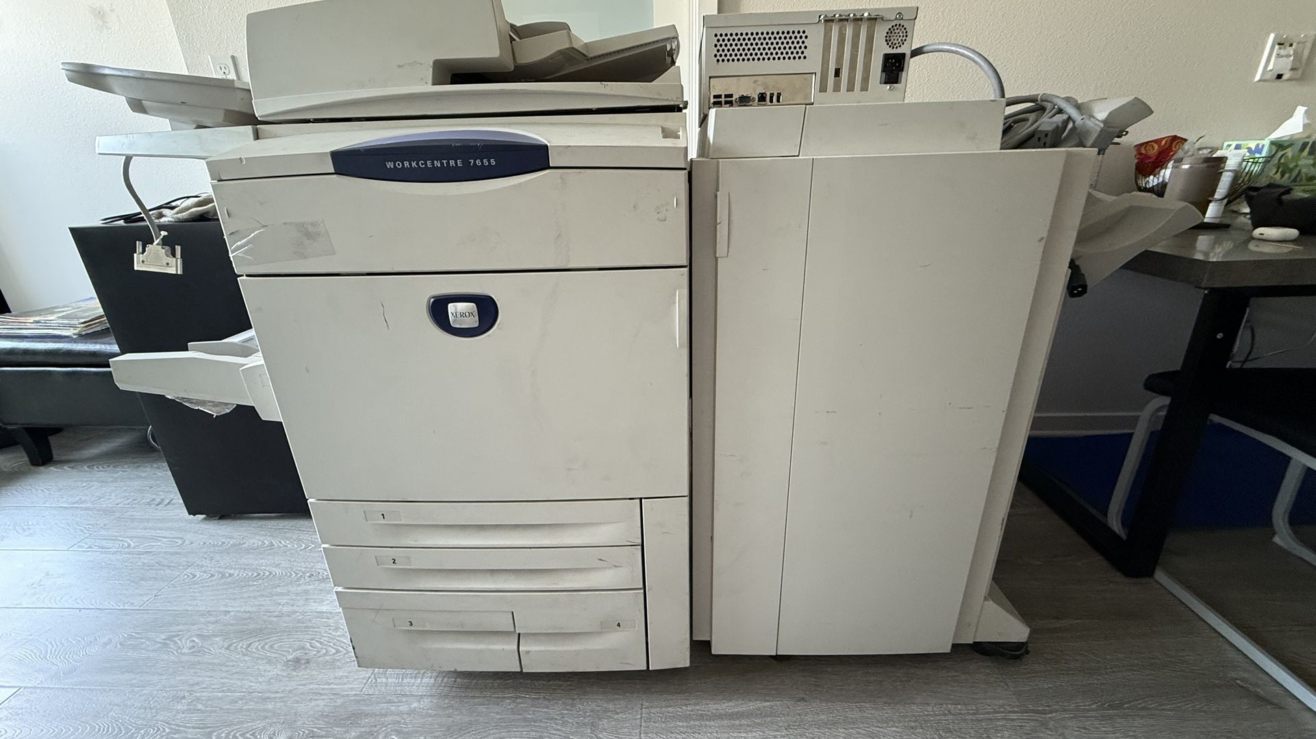 For Sale: Xerox WorkCentre 7655 Multifunction Copier/Printer – With Finisher
