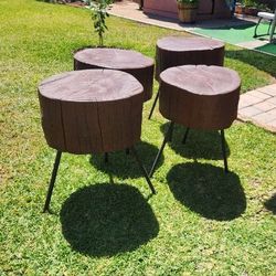 Handcrafted Solid Pine Stools
