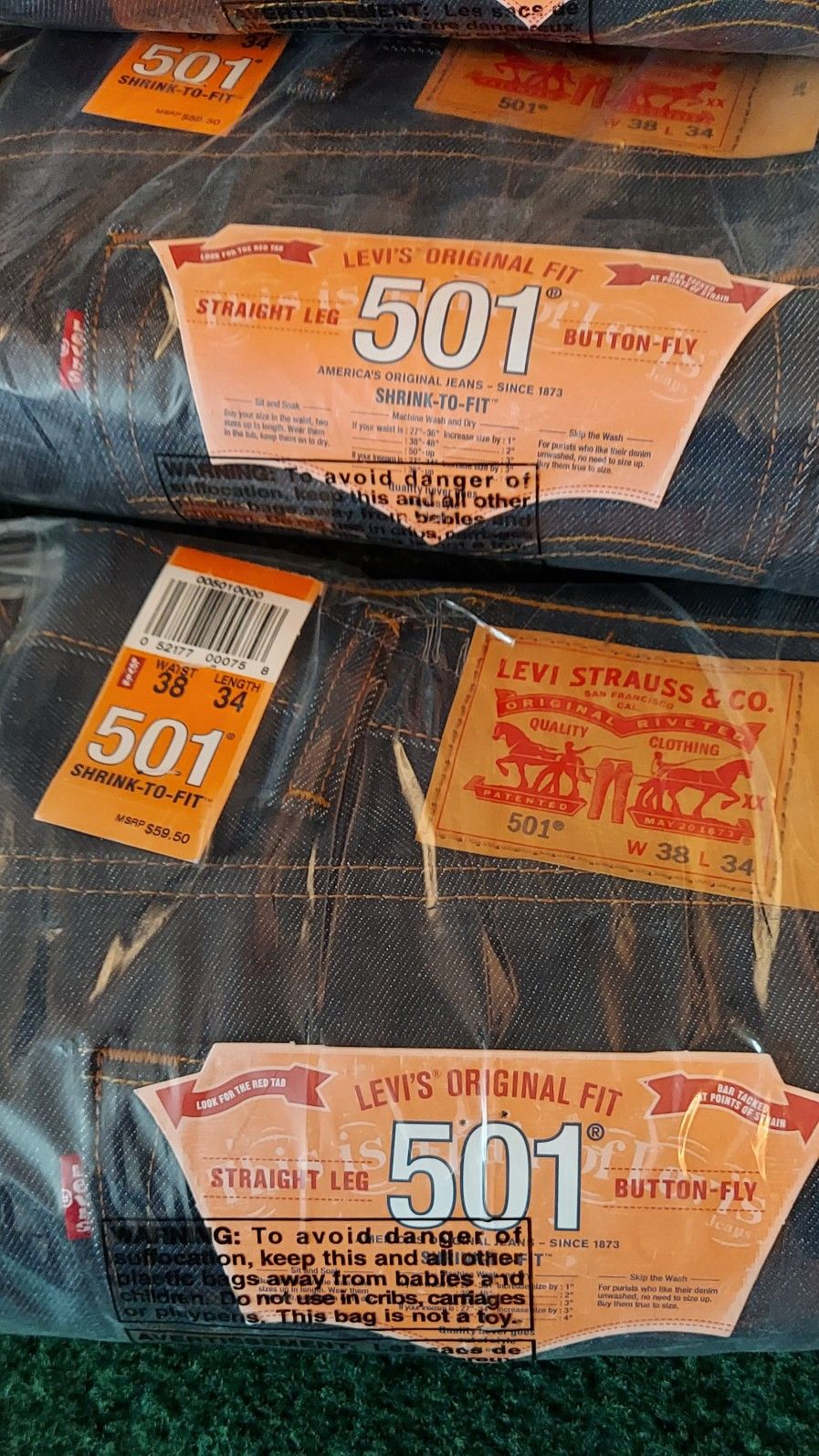 Levis Shrink To Fit 501