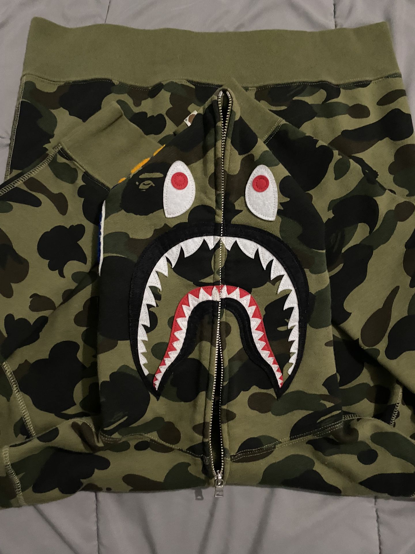 Bape 1st Camo Green Full Zip Hoodie