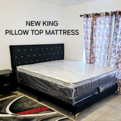 NEW KING-SIZE PILLOW TOP MATTRESS & BOX SPRING ‐ 3PC