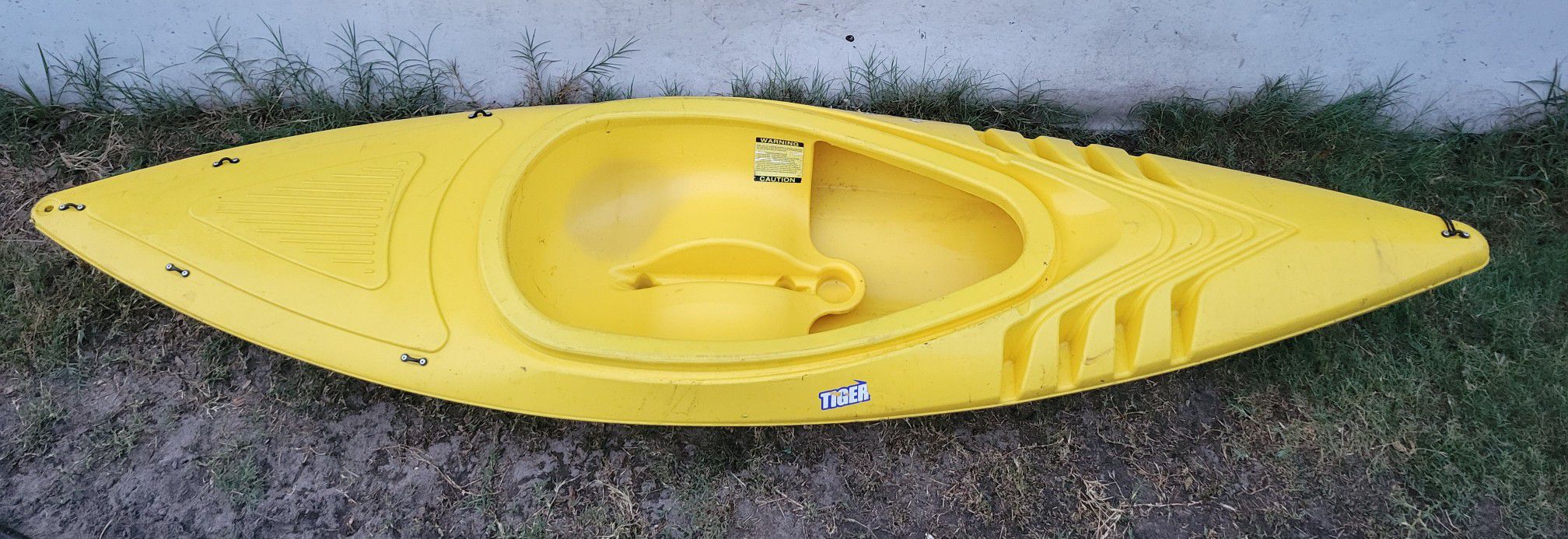 Adult Tiger Shark Yellow Kayak