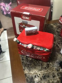 Vintage Coca Cola glass jar