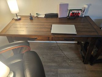 Ashley Furniture Baldridge Office Set – Desk + Printer Stand
