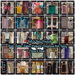 Bath and body works , victoria secret, coach, dirty works and more