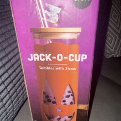 Jack-0-cup Tumbler With Straw