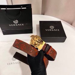 Versace Men’s Belt With Box New 