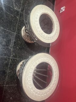 2 Round End Tables