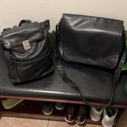 2 Calvin Kleinbags, One Messenger Bag And One Backpack