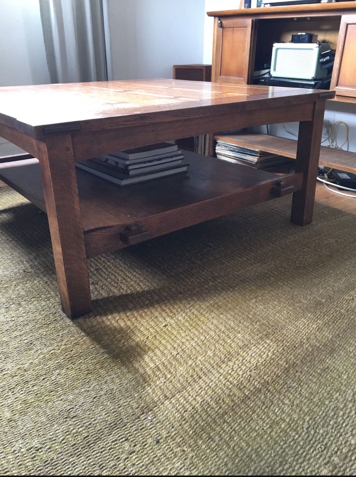 Stickley 1990s Mission Style Oak Coffee Table