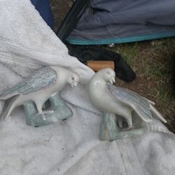 Antique Ceramic Birds 