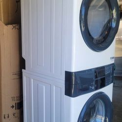Electrolux Stacked Washer And Electric Dryer Tower