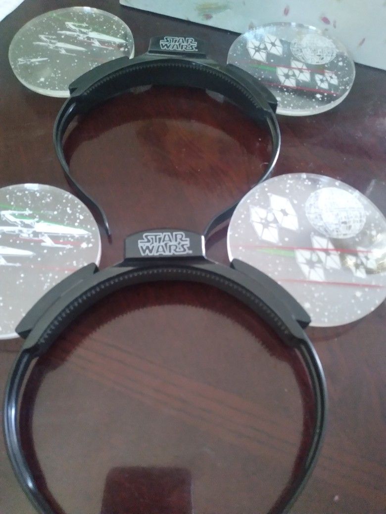 2 Star Wars Light Up Ears From Disneyland