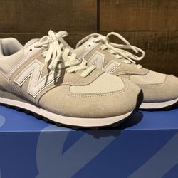 Tan And White New Balance Sneakers, Size Men’s 10.5