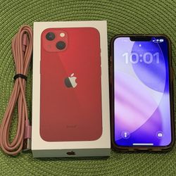 Unlocked iPhone 13 128 GB in Red (T-Mobile, AT&T, Etc)
