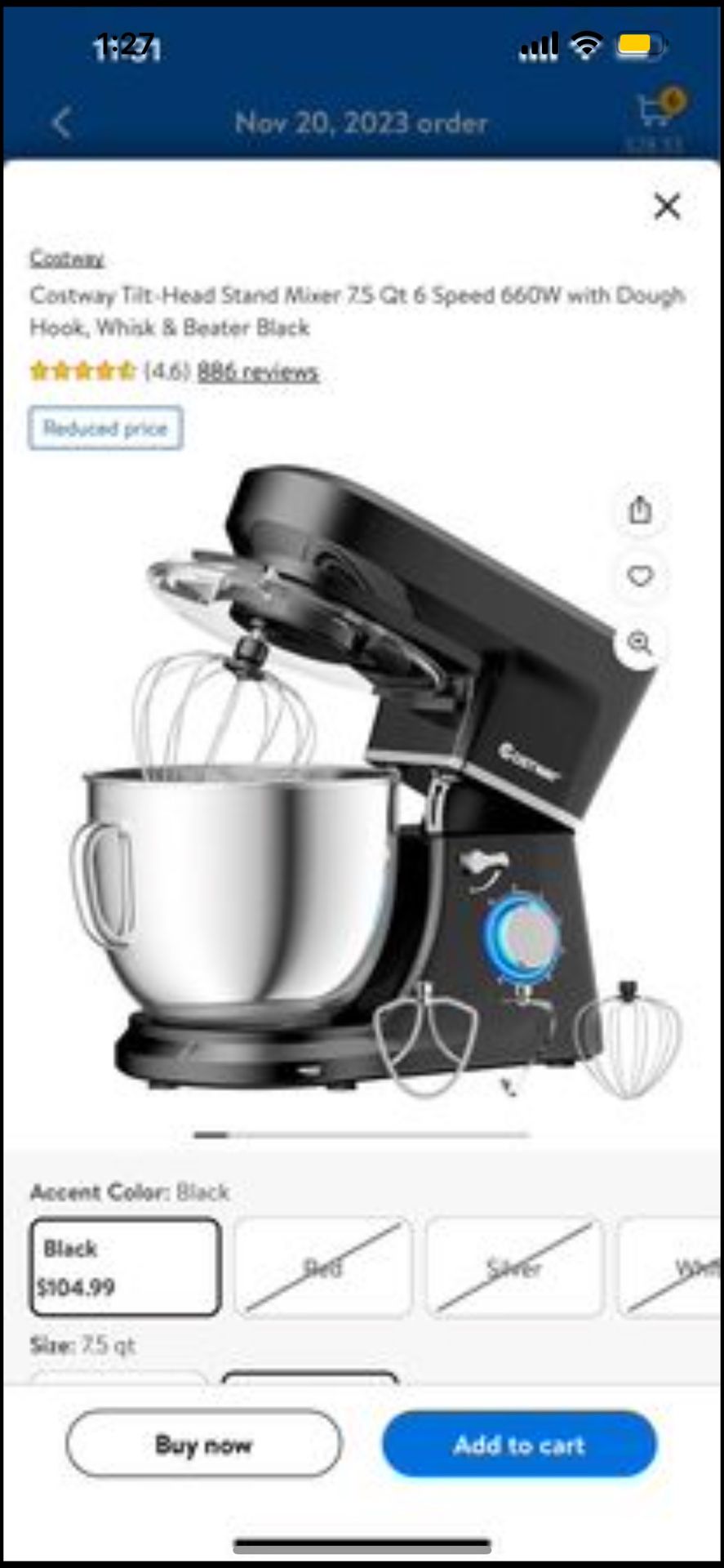 7.5 Qt Costway Mixer BRAND NEW