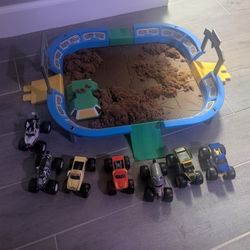 Monster Truck Arena With Trucks 