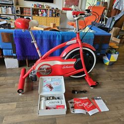RARE Schwinn Classic Cruiser Retro Vintage Exercise Bike + Accessory Kit, Near Perfect, MCM