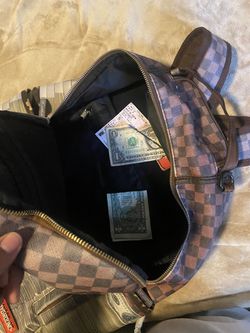 Sprayground Money Checkered Brown Backpack