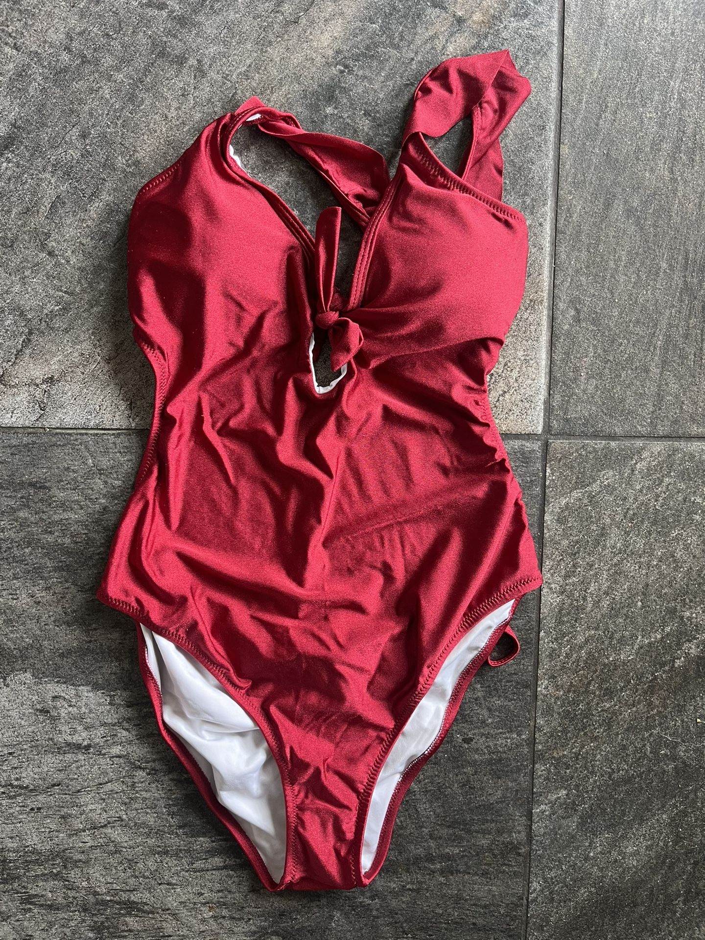 Beautiful One Piece Cupshe Red Bikini Size Medium M BRAND NEW