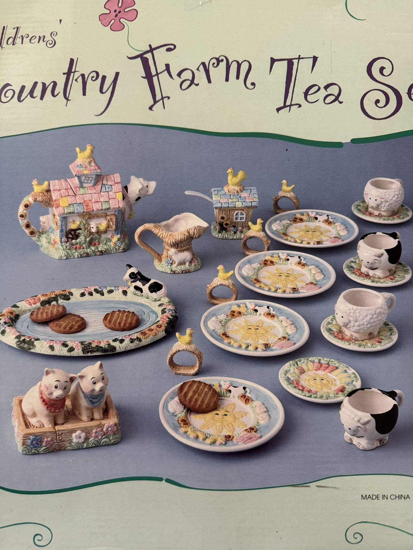 Vintage Porcelain Tea Party Set