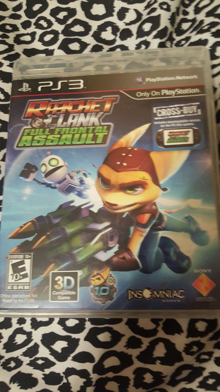 Ratchet and clank full frontal assault ps3 game
