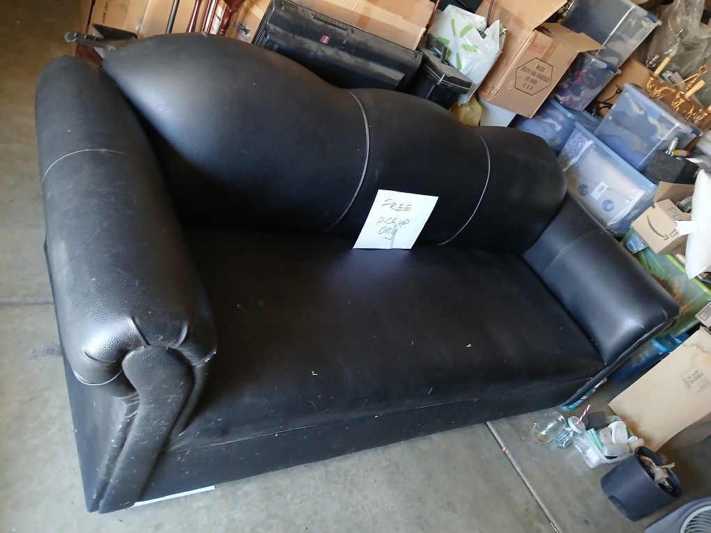 Black Leather Couch