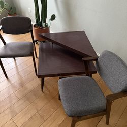 MCM coffee table with 2 Chairs