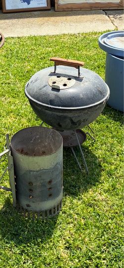 Small Weber Grill and Starter Chimney