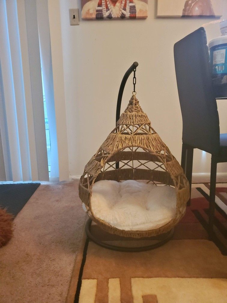 Dog/Cat Swing Egg Bed With Stand