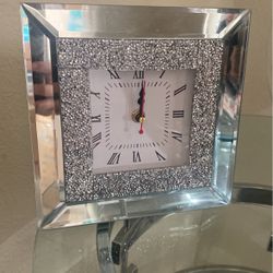 Silver Small Clock