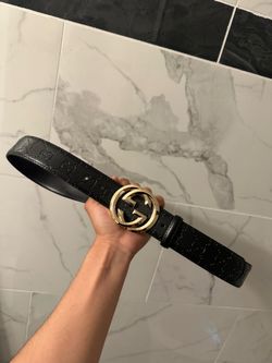 Black Designer Belt Size 115cm\45inchs