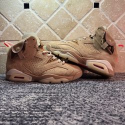 -Jordan 6 Retro “Travis Scott British Khaki” -Size 8.5M -Rep box -Barley used -Shipping available -Dm for more info