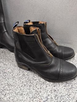 2 Pairs Of Riding Boots And Crop Sz 6.5