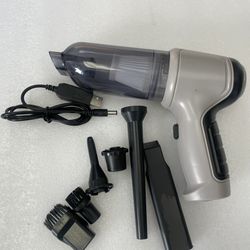 HANDHELD VACUUM - Portable Compact Mini Rechargeable Car Vacuum Cleaner with Air Pump Inflator