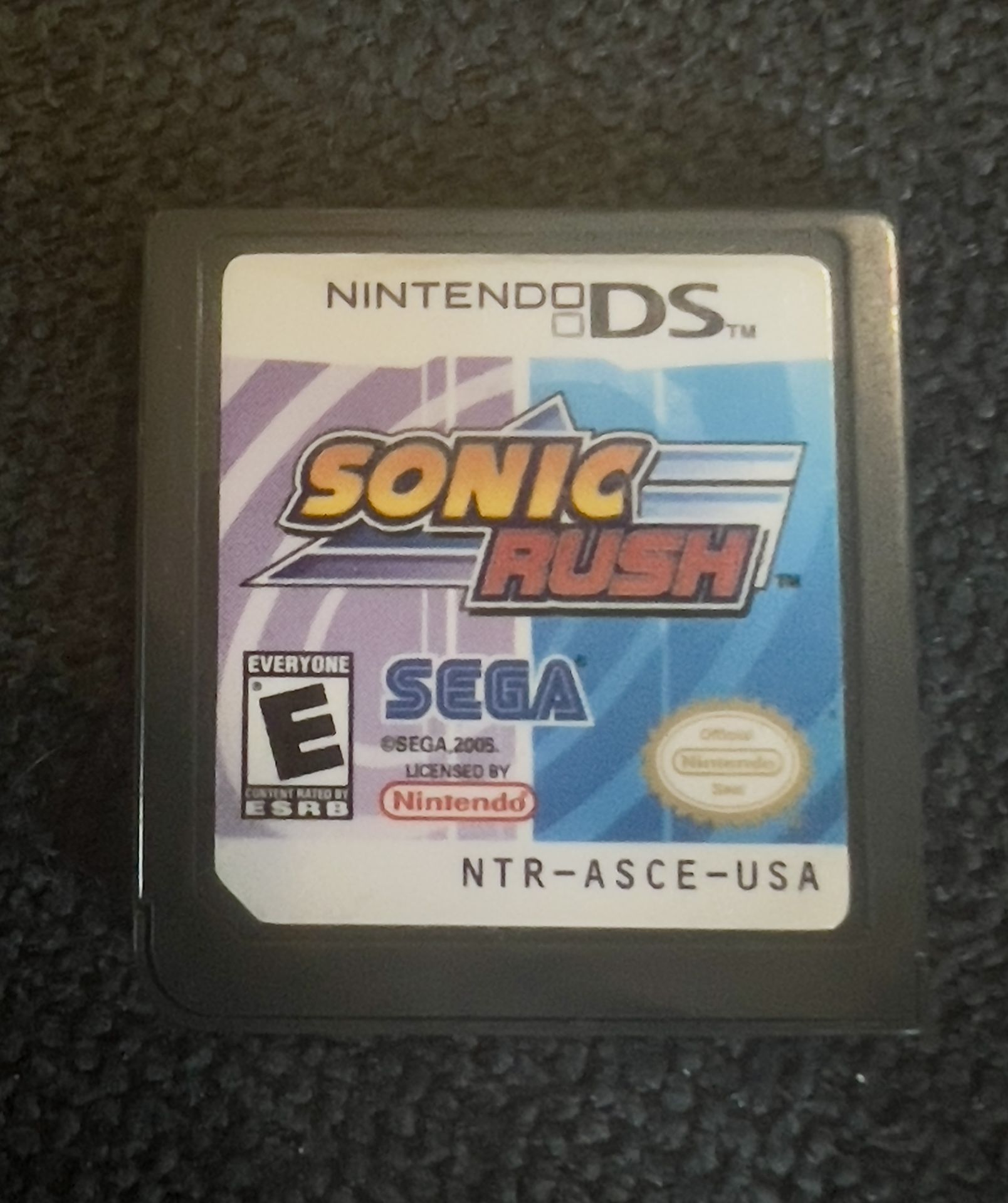 Nintendo DS SONIC RUSH Rated E SEGA NTR-ASCE-USA