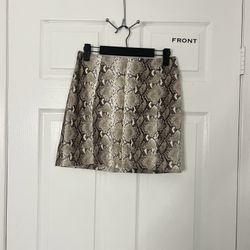 Snake Print Skirt