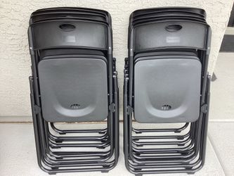 10 BLACK FOLDING CHAIRS  -  $130 Firm