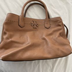 Tory burch top camel bag